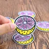 10 PCS Lemon Embroidered Patches for Clothing Iron on Transfer Applique Fruit Patch for Jeans Bags DIY Sew on Embroidery Stickers