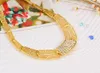 Bruidsmeisje sieraden set vintage ketting armband oorbellen ringen zoals Indische Afrikaanse Dubai 18K gouden sieraden sets bruiloft sieraden sets