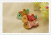 HOT 2020 spring summer little girls Hair Accessories pony children hair pin korean style cute knit cartoon kids hair clip 100pcs/lot ab1271