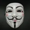 Satışa Beyaz V Maske Cadılar Bayramı Maskeleri Seksi Eyeline Anonim Vendetta Parti maskesi Guy Fawkes Maske Tam Yüz Korku maskesi süper Korku ...