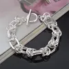 Free Shipping with tracking number Top Sale 925 Silver Bracelet Mixed batch fashion silver bracelet Silver Jewelry 10Pcs/lot 1535