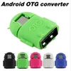 Micro Mini USB OTG Adapter Cable For Samsung Galaxy S3 S4 HTC Tablet PC MP3 MP4 Smart Phone Multi Color Android Robot Shape