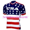 2016 Cykling Jersey USA USA Amerika Team Bike Kläder Slitage Ridning MTB Road Ropa Ciclismo Nowgivow Bicy Full Zip Polyester Hot