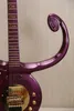 Diamond Series Prince Love Symbol Metallic Purple #2 Guitare électrique Floyd Rose Tremolo, Gold Symbol Inlay Dream Guitar par Jerry Auerswal