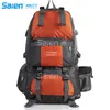 Sacos ao ar livre Caminhando mochila 50L pack de fim de semana c / à prova d 'água capa de chuva porta-laptop - para camping, viagem