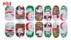 Manicure Lichtgevende Volledige Sticker Kerst Series Sneeuw Santa Claus Festival Nail Stickers Gift Stickers Nail Decoratie