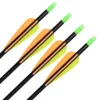 7.8mm Archery Fiberglass Arrows 32'' Spine 600 Screw-in Field Points Tips for Recurve Compound Bow Hunting Shooting