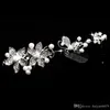 Neue preiswerte heiße Frühlings-Braut-Tiaras-Kronen auf Lager-Stirnband-Hochzeits-Haar-Zusätze Faux-Perlen-Blumen-glänzender Kristall-Tiara-Brautschmuck