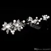 Nouveau pas cher printemps chaud diadèmes de mariée couronnes en stock bandeau accessoires de cheveux de mariage fausse perle fleur brillant cristal diadème bijoux de mariée