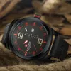 Новый бренд NAVIFORCE пять цветов Мужские спортивные часы мужские кварцевые часы мужская военная форма кожаные часы Relogio Masculino