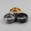 Nuevo envío gratis de calidad superior de tungsteno de tormogsten oro / negro / plateado hombres anillo clásico vestido de fiesta de boda joyería
