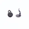 Componenti per orecchini a clip in ottone Beadsnice diametro base 10mm base per orecchini a clip per creazione di gioielli senza piombo senza nichel ID9707