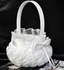 2020 Cérémonie de mariage à la mode à la mode Party Love Case Satin Bowknot Rose Flower Girl Basket Mariage Livre d'artimes Set Set Ring Pil6826597