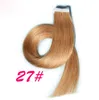 Elibess Tape Human Hair 14 '' - 26 '' 2.5g / pc 40 stücke Gerade doppelt gezeichnete brasilianische menschliche Haarverlängerung Hauteinschuß mit amerikanischem Kleber