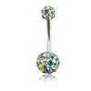 Mix Sale Belly Button Rings Mix Design 316L Stainless Steel Bar Navel Rings Body Piercing Jewelry