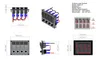 4 갱 요트 버스 해양 보트 LED 로커 스위치 패널 12V / 24V