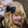 Moda Çocuk Pullu Firkete Bebek Saç Klipler Ilmek Yay Glitter Sevimli Kız Headdress Çocuklar Butik Saç Aksesuarları
