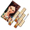 HUAMIANLI 4 Pcs Full Makeup Set / Mascara Foundation Concealer and Eyeliner Professional Illustration Style Complete Make up Kit Sets