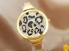 Neue ankunft frauen Mode Kleid Marke Quarz Armbanduhren Damen Casual Flache Gaze Gold Uhren montre femme