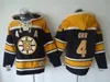 Top kwaliteit ! Boston Bruins Old Time Hockey Jerseys 4 Bobby Orr Black Hoodie Pullover Sport Sweatshirts Winter Jas