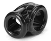 Male Soft Silicone Penis Cockring Delayed Gonobolia Ring Stimulate Scrotum Squeeze Bondage Ball Stretcher Bdsm Sex Toy Clear Black7916115