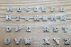 104pcs lot A-Z Crystal Letter Heart Floating Charm for Glass Living Memory Locket Jewelry Findings Components3044