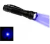 Groothandel WF-501B UV-ULTRAVIOLET LED-zaklampen 18650 Oplaadbare batterij UV-ultraviolette zaklamp Torch met 18650 batterijlader