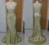 Sparkly Girl Light Gold Prom Dresses Beaded Crystal With Rhinestone Sweetheart Floor Length Sexy Sheath Evening Dress Fabric Bling9659577