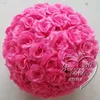 6Inch 15 CM New Artificial Yellow Rose Silk Flower Kissing Balls For Christmas Ornaments Wedding Party Decorations Supplies