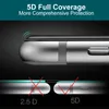 Pellicola protettiva in vetro temperato 5D HD per iPhone X 6 6s 7 8 Plus Protezione per schermo intagliata a freddo con copertura completa 1 PZ Epacket gratuito