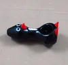 Black Penguin animal pipe Glass Hand Pipe Slim Oil Burner Glass Hookahs tobbaco spoon pipe Height: 3 Inch
