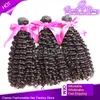 Greatemy® Curly Hair Extension 2pcs buntar med 3 part Curly Lace Closure (4 * 4) 100% Malaysisk Virgin Human Hair Weave On Sale