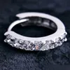 925 Silber OneNow Kristall Strassstone Hoop Ohrringe für Frauen Bijoux Ohrmanschette Accessoire Hochzeit Ohrgift 3389917