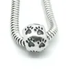 Heet verkopen! 100 stks Oude Zilveren Dog Paws Print Spacer Paw Cat Solid European Charm Beads