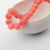 Naturalne Clear Cherry Quartz 14mm Okrągłe Koraliki Dla DIY Making Charm Biżuteria Naszyjnik Bransoletka Luźna 28 SZTUK Kamienne Koraliki na Hurtownie