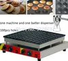 100 pièces usage Commercial antiadhésif 110 v 220 v électrique Poffertje Mini hollandais crêpe Machine fabricant fer boulanger + distributeur de pâte