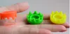 yeşil, sarı, kırmızı silikon Drippy Başlık kapak özel baskı logosu e sigara balmumu kurulamak yağ konteyner zulası depolama ile 6ml cam kavanoz