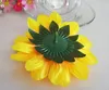 1000pcs/lot 2.8'' Artificial Flowers Silk sunflower heads Flower Simulation flowers Decorative for Party wedding Home Wholesale