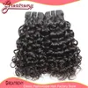Greatremy 8-34inch 1pc Retail Pacotes cabelo humano brasileiro virgem tecem cabelo Water Wave Big Curly Hair Extension trama Dyeable Natural Preto