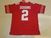 Buckeyes Jerseys State Football College Football Jerseys Ohio Limited 2 J.K. Dobbins röd blackout svart sömnad 26 Tim Yoder White Mens Wom