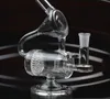 Высокий 22 см стекло бонги водопроводные трубы пьянящий ресайклер буровые установки dab стакан чаша барботер perc соты 14 мм курение кальяны