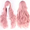 Hanzibeauty Yeni 20 Molors 80cm uzunluğunda kıvırcık saç yeşil cosplay perukları ısıya dayanıklı sentetik saç aksesuarları parti siyah peruk wo63759987