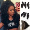 Brazilian Peruvian Malaysian Indian Loose Wave Human Hair Weave Cheap Loose Curl Remy Hair Extensions 3 Bundles with Lace Frontal Closure