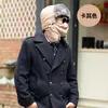 따뜻한 업그레이드 된 Unisex 겨울 양털 줄 지어 나일론 러시아어 러시아어 러시아어 모자와 마스크와 탁트 모자 windproof 방수 5 색