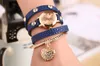 2018 nouvelle mode femmes robe montres bracelet en cuir montre montres dames quartz femmes longue chaîne de luxe vintage montre-bracelet285Y