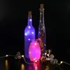 1M 10led 2m 20led festão festão fio de cobre corda luz forma de cortiça vinho rolha de garrafa de vinho fada estrelado videira lâmpada diy vaso xmas decor