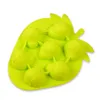 3Dイチゴ型ケーキパン7カップマフィンパンシリコーントレリス型トレイモールドケーキベーキングモールドツールシュガークラフトツール