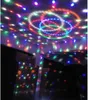 18W 6 LED -ljud Active Crystal Magic Ball RGB Laser Stage Effect Light Lighting Lamp för Disco/Bar/DJ/Party med US/EU Plug