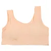 Top corto in cotone da donna con gilet sportivo di vendita caldo, copertura totale a 5 colori, senza reggiseni imbottiti