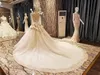 2018 inverno autunno neve giardino scollo a V abito da ballo maniche lunghe cristalli cravatta abiti da sposa abiti da sposa da sposa occidentali188z